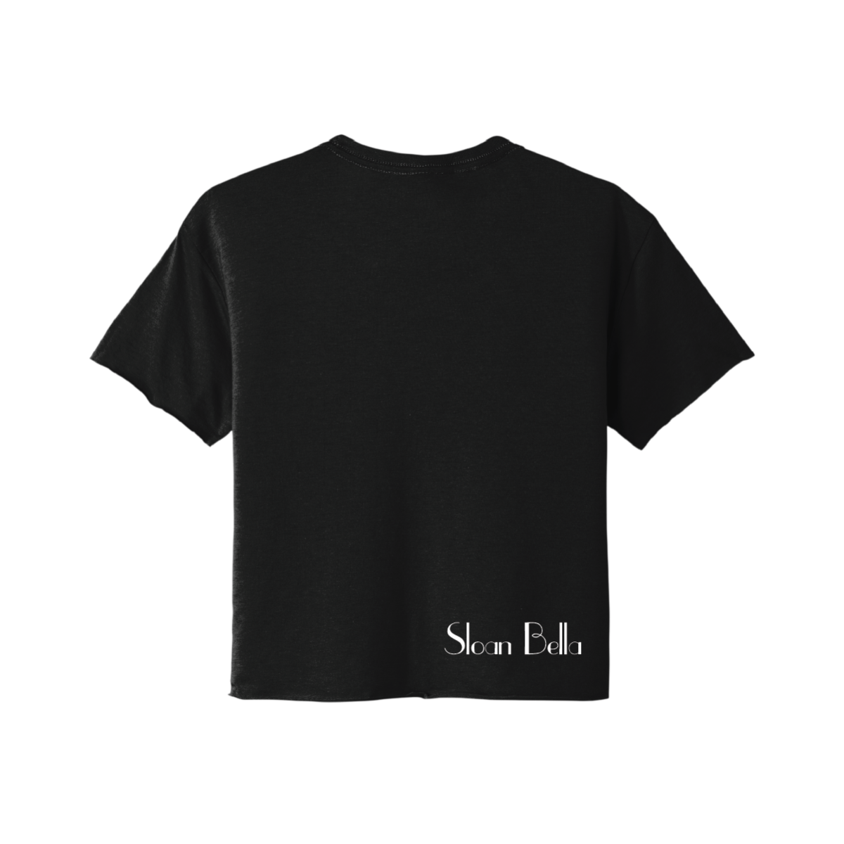 Don't Be Weird Ladies Cropped Tee - Image 2