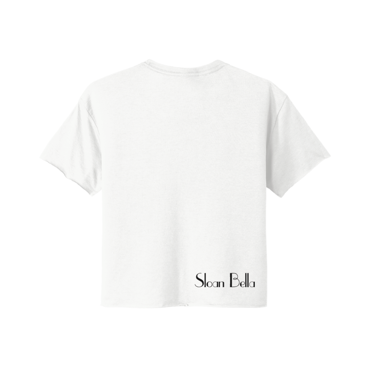 Don't Be Weird Ladies Cropped Tee - Image 6